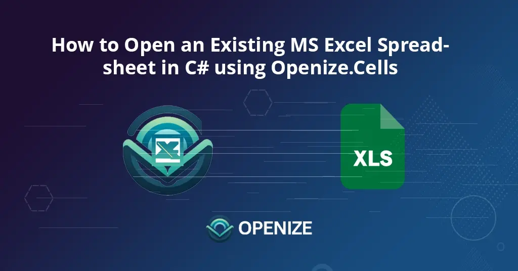 كيفية فتح جدول بيانات MS-Excel الموجود في خلايا C باستخدام تنسيق الملف