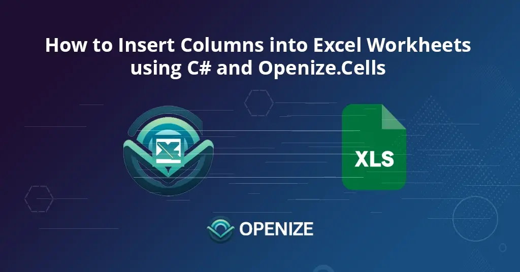 Comment insérer des colonnes dans une feuille de calcul MS Excel en C# à l'aide de FileFormat.Cells