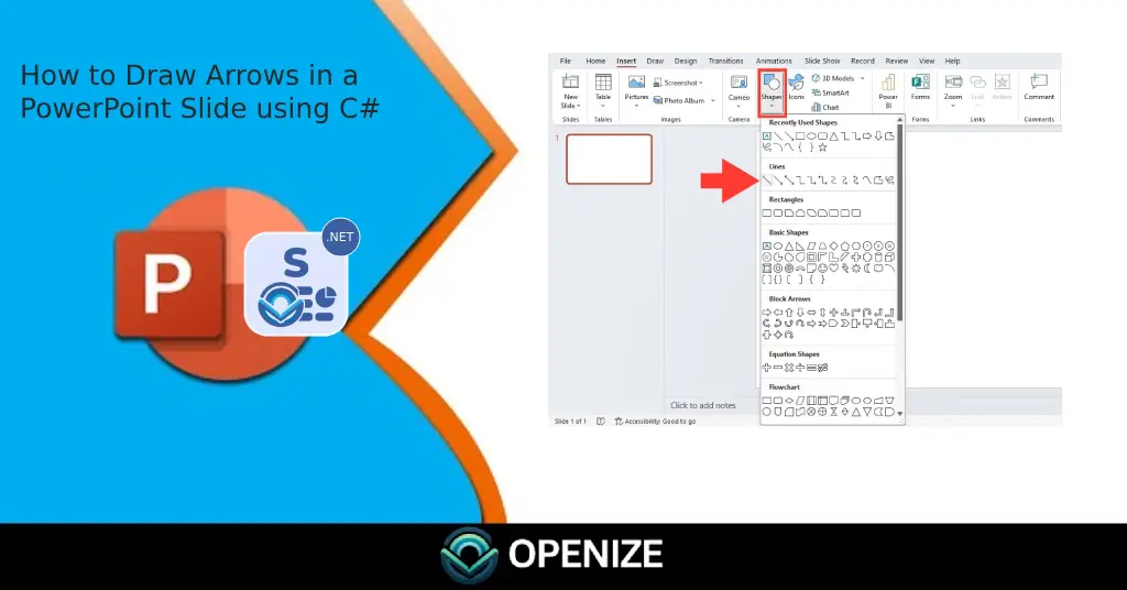 Cara Menggambar Panah di Slide PowerPoint menggunakan C# | Format File ...