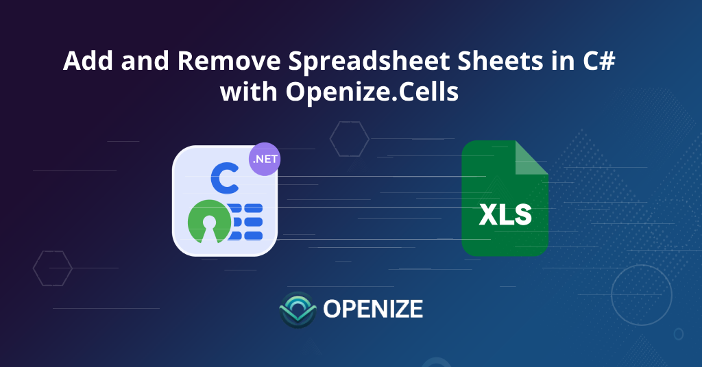 C# で FileFormat.Cells を使用してスプレッドシート シートを追加および削除する