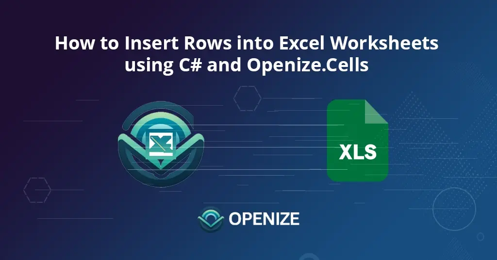 FileFormat.Cells를 사용하여 C#의 MS Excel 워크시트에 행을 삽입하는 방법