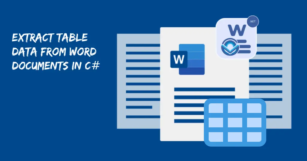 Extraia dados de tabela de documentos do Word usando C#