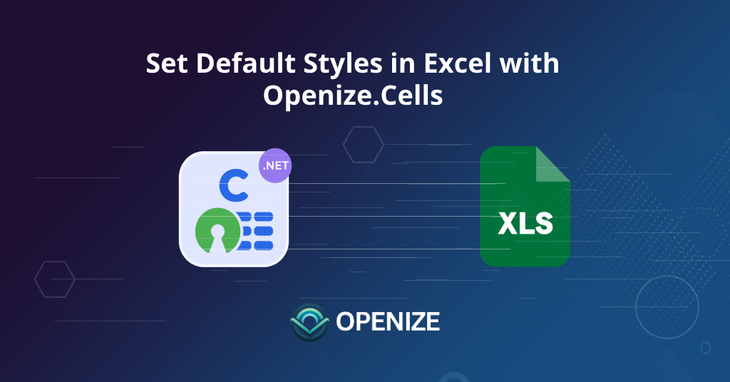 Установите стили по умолчанию в Excel с помощью FileFormat.Cells