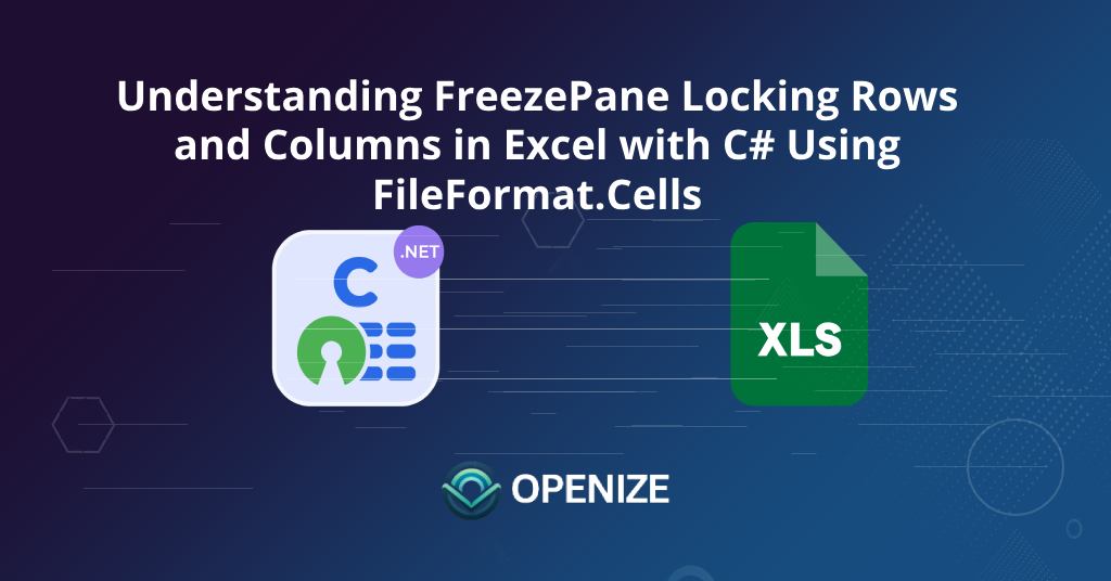 C#'ta FreezePane'de Uzmanlaşmak: Excel'de Satırları ve Sütunları Kilitlemek